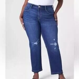 Lane Bryant Signature Fit Mid-Rise Slim Straight Ankle - 14